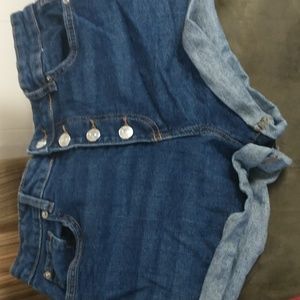 Denim Co women's button fly jean shorts size 6